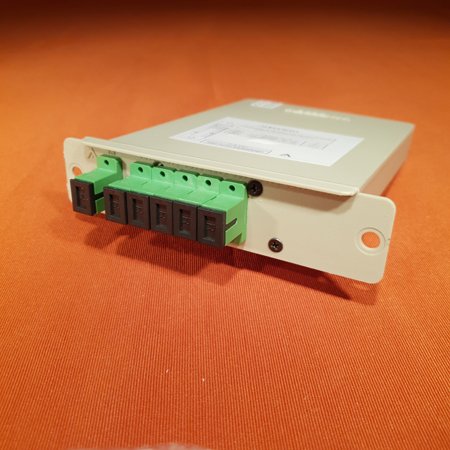 Lgx splitter module, 1x5, 5:5:10:40:40, three wl 1310/1490/1550nm (+/- 40nm), sc/apc