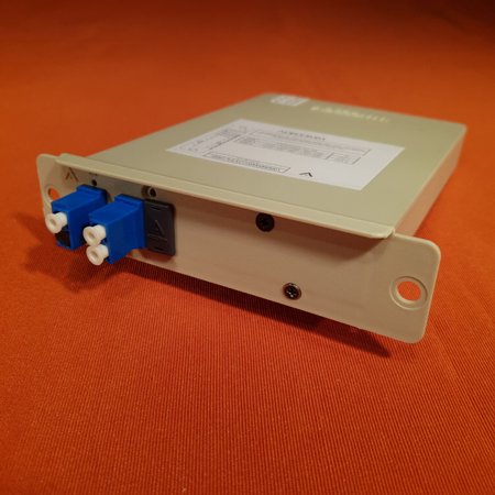 Lgx splitter module, 1x2, 55:45, three wl 1310/1490/1550nm (+/- 40nm), lc/upc
