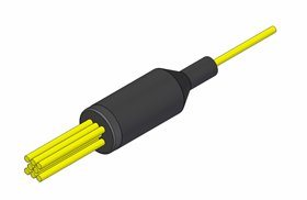 Conectorizado 1 mpo a 4 lc uniboot h/08 f.o. sm yellow (no incluye los conectores de fibra optica)