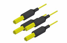 Conectorizado 1 mpo a 4x6 lc uniboot h/48 f.o. sm yellow (no incluye los conectores de fibra optica)